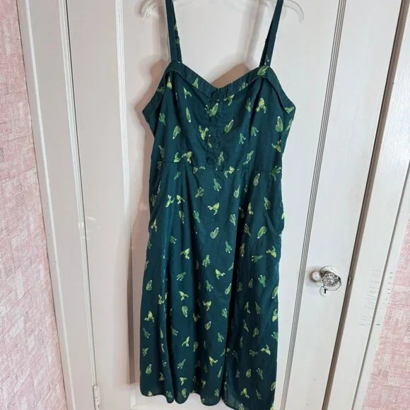 Modcloth | Dresses | Modcloth Green Cactus Interest Print Strap Cotton Midi Summer Dress Sz Xl | Poshmark Modcloth | Dresses | Modcloth Green Cactus Interest Print Strap Cotton Midi Summer Dress Sz Xl | Poshmark